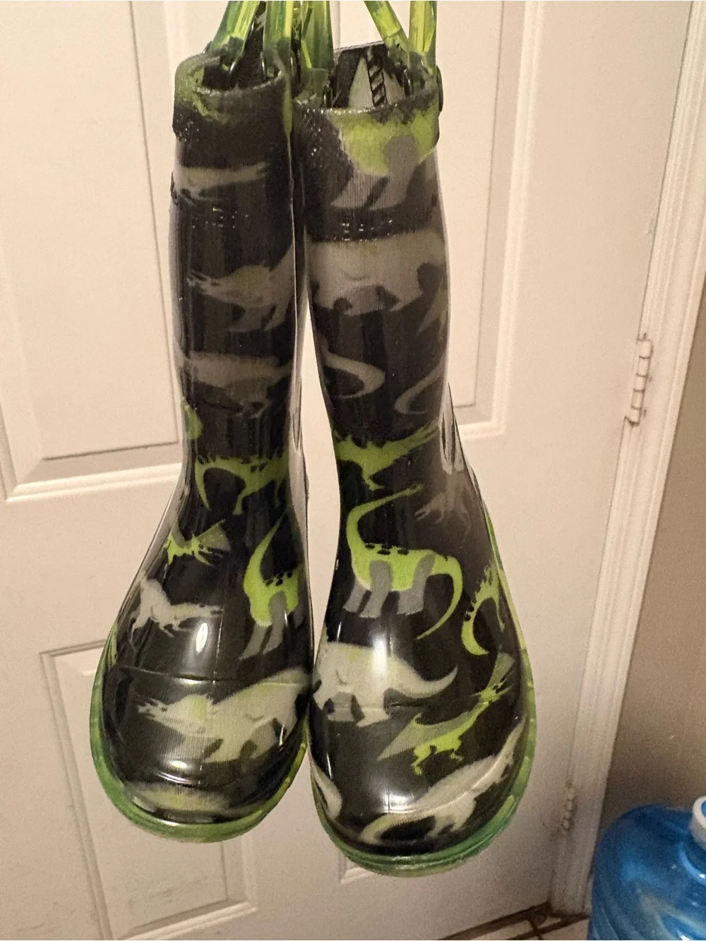 Western Chief Kids Swirl Rain Boots - Black & Neon Green